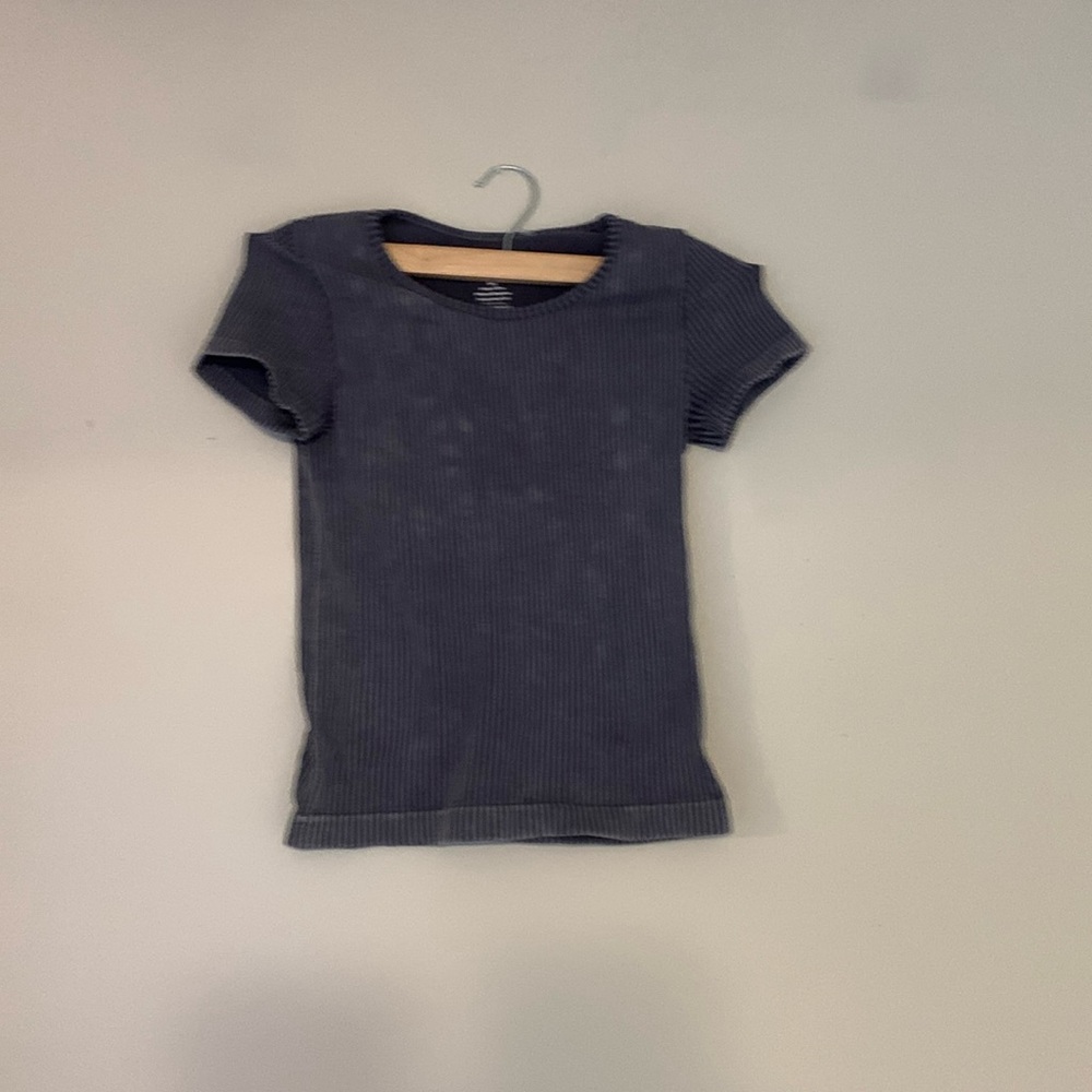 Blue long baby tee